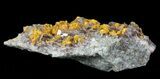 Orpiment With Barite Crystals - Peru #63798-2